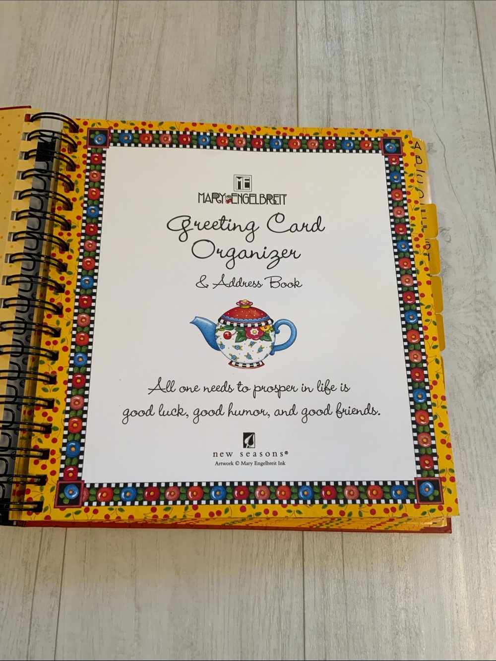 Mary Engelbreit Greeting Card Organizer & Address Book